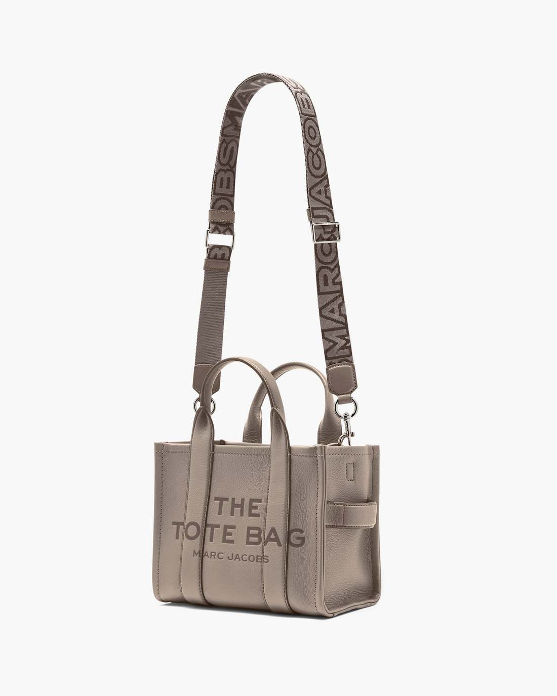 The Thin Outline Logo Webbing Strap Cement Multi Marc Jacobs