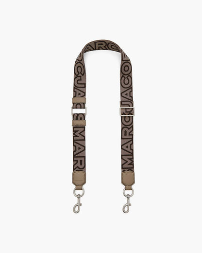 The Thin Outline Logo Webbing Strap Cement Multi Marc Jacobs