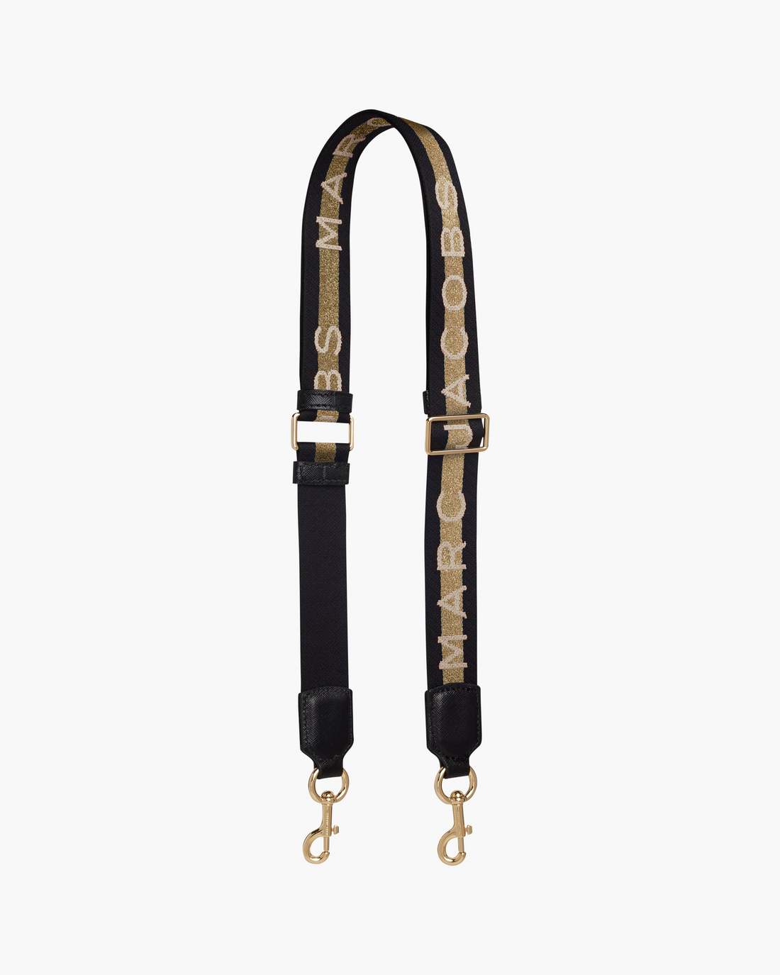 The Logo Webbing Strap Slim Gold Multi Marc Jacobs
