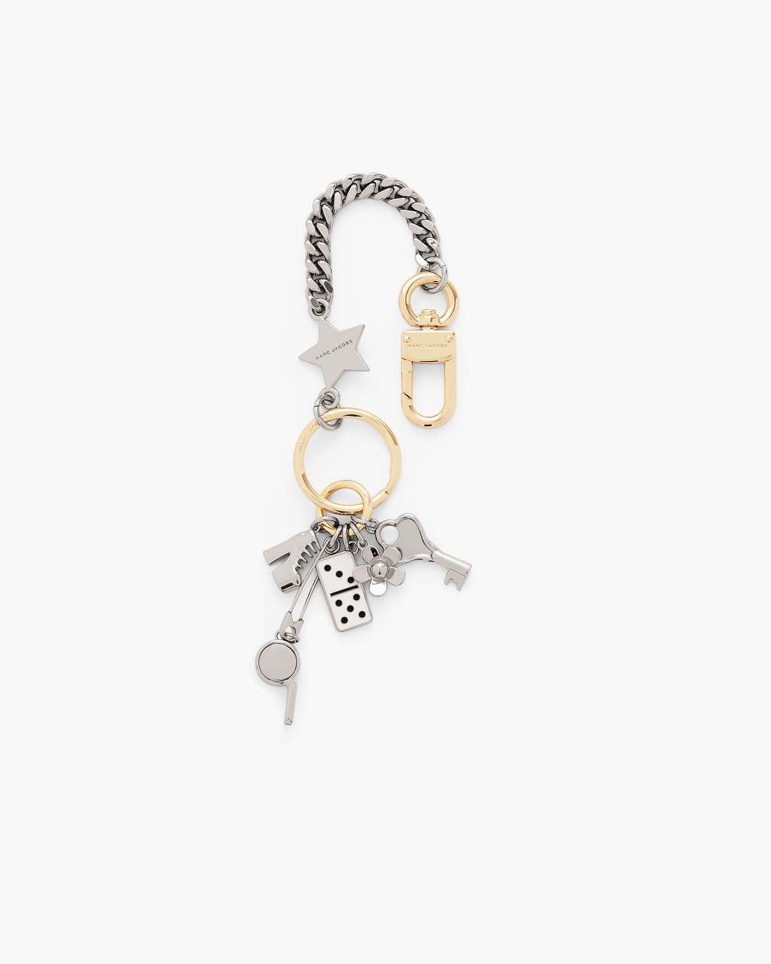 The Domino Effect Bag Charm Nickel Marc Jacobs