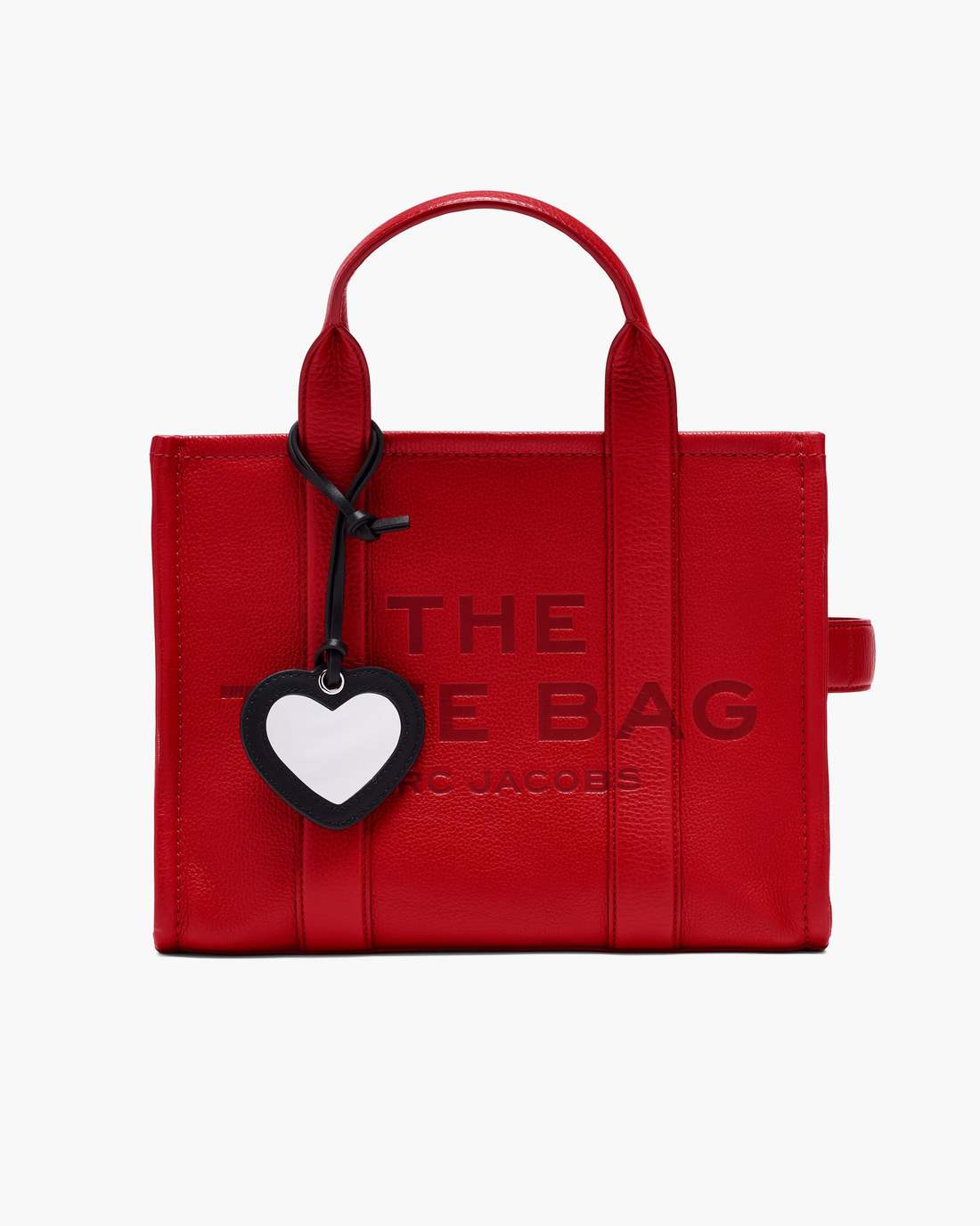 The Heart Mirror Bag Charm Black Marc Jacobs