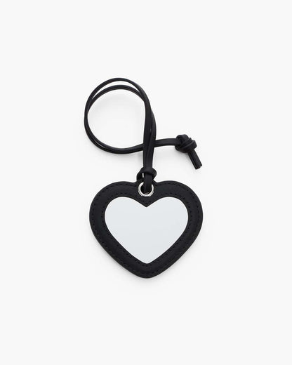 The Heart Mirror Bag Charm Black Marc Jacobs