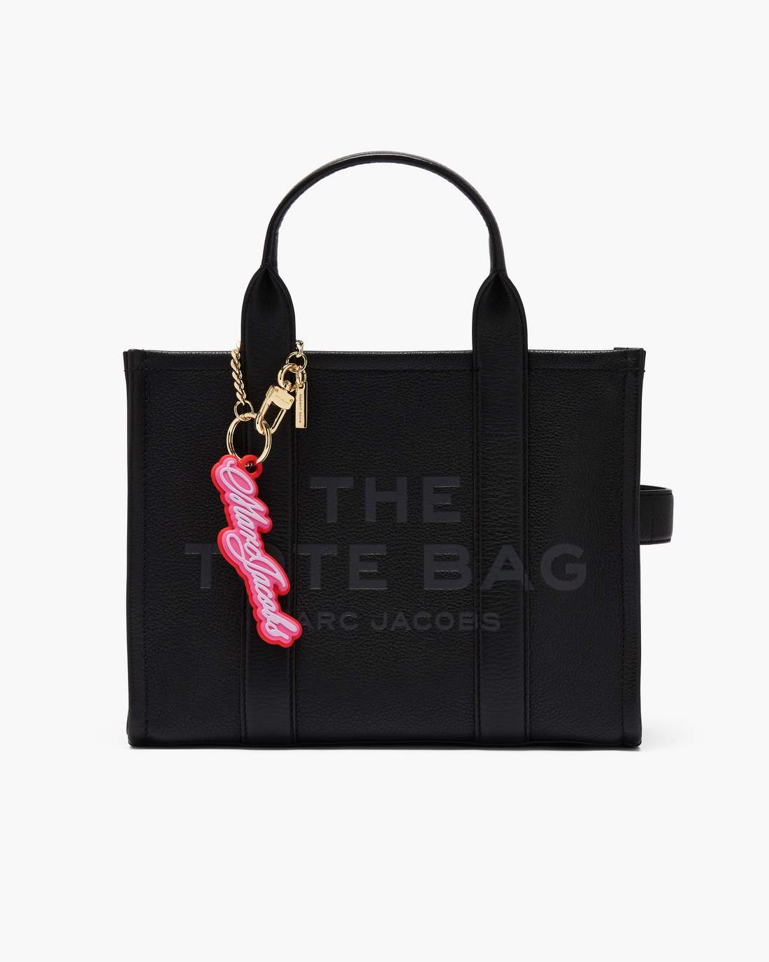 The Cursive Logo Bag Charm Bow Pink Multi Marc Jacobs