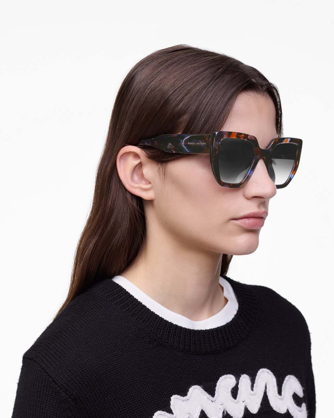 The J Marc Square Sunglasses Havana Multi Marc Jacobs