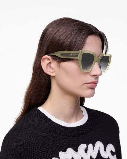 The J Marc Square Sunglasses Olive Marc Jacobs