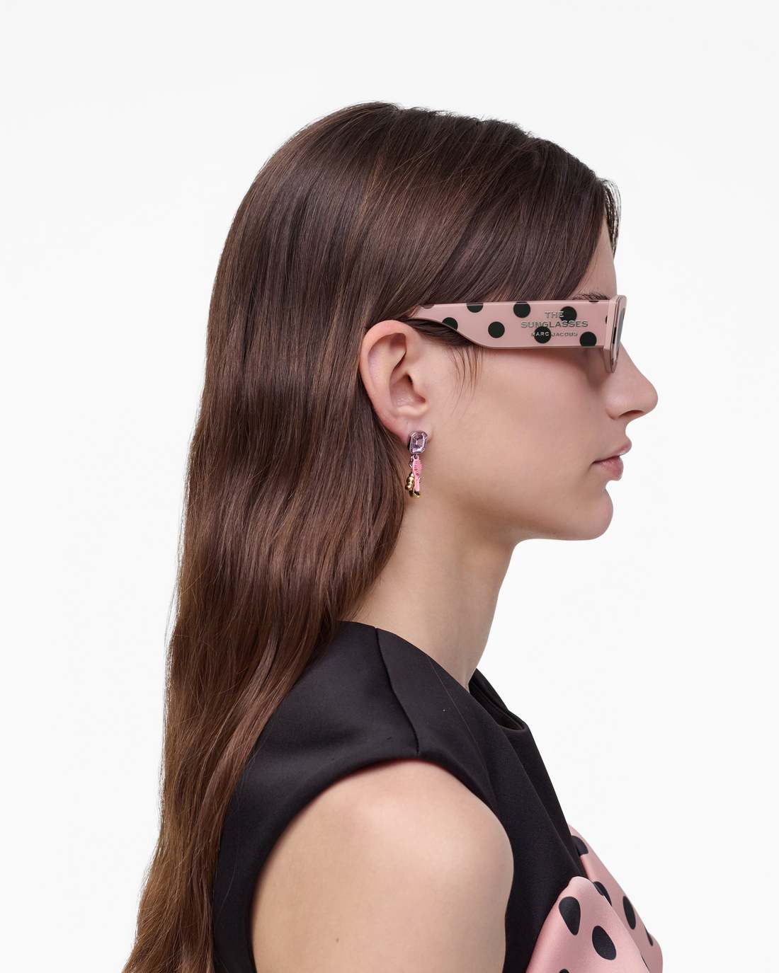 The Oval Sunglasses Peach Multi Marc Jacobs