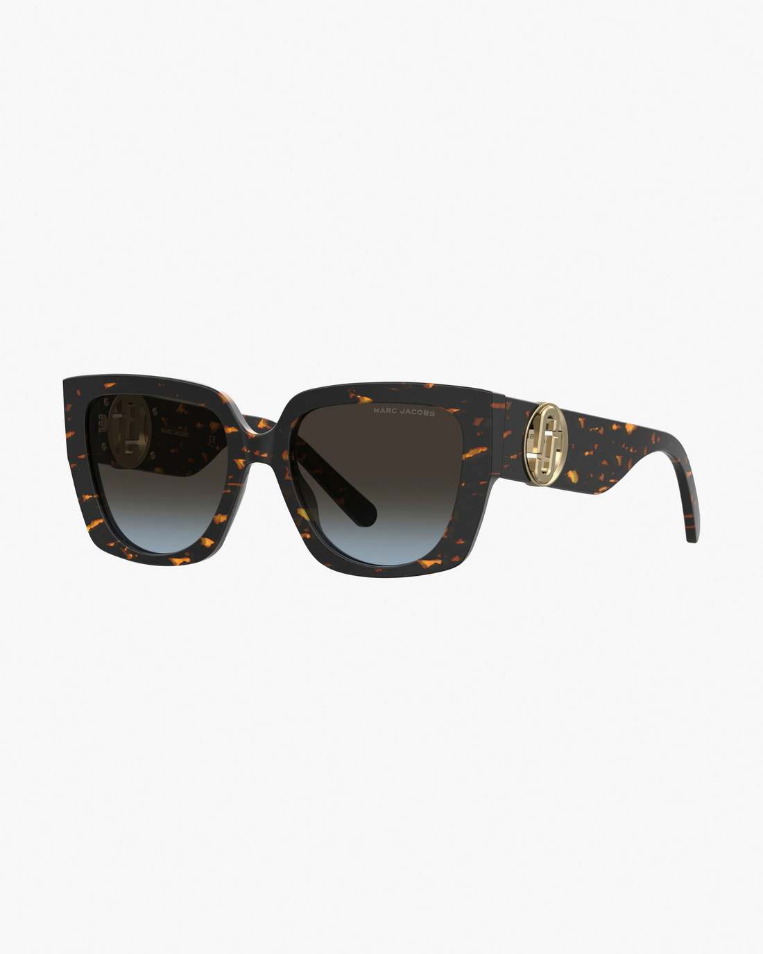 The J Marc Square Cutout Sunglasses Havana Marc Jacobs