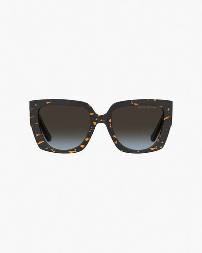 The J Marc Square Cutout Sunglasses Havana Marc Jacobs