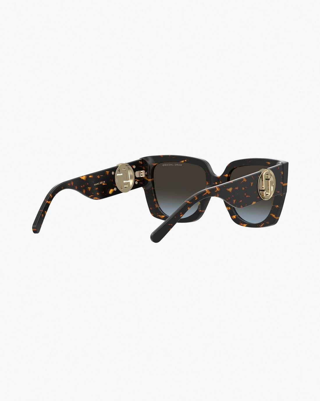 The J Marc Square Cutout Sunglasses Havana Marc Jacobs