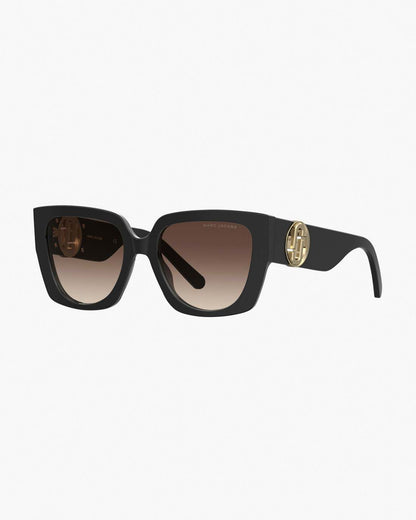 The J Marc Square Cutout Sunglasses Black Marc Jacobs