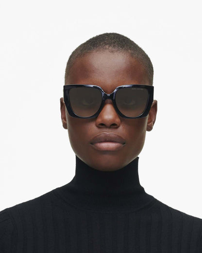 The J Marc Square Cutout Sunglasses Black Marc Jacobs