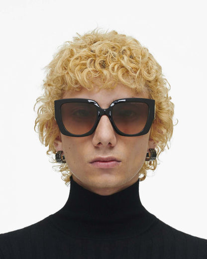 The J Marc Square Cutout Sunglasses Black Marc Jacobs
