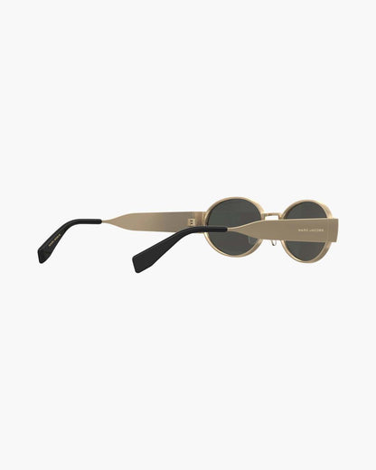The Classic Logo Round Sunglasses Black/Gold Marc Jacobs