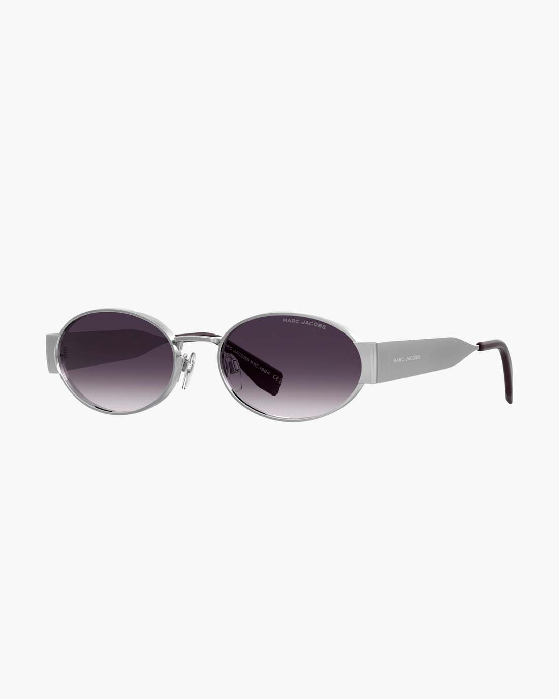The Classic Logo Round Sunglasses Silver Marc Jacobs