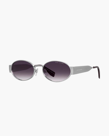 The Classic Logo Round Sunglasses Silver Marc Jacobs