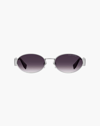 The Classic Logo Round Sunglasses Silver Marc Jacobs