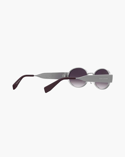The Classic Logo Round Sunglasses Silver Marc Jacobs