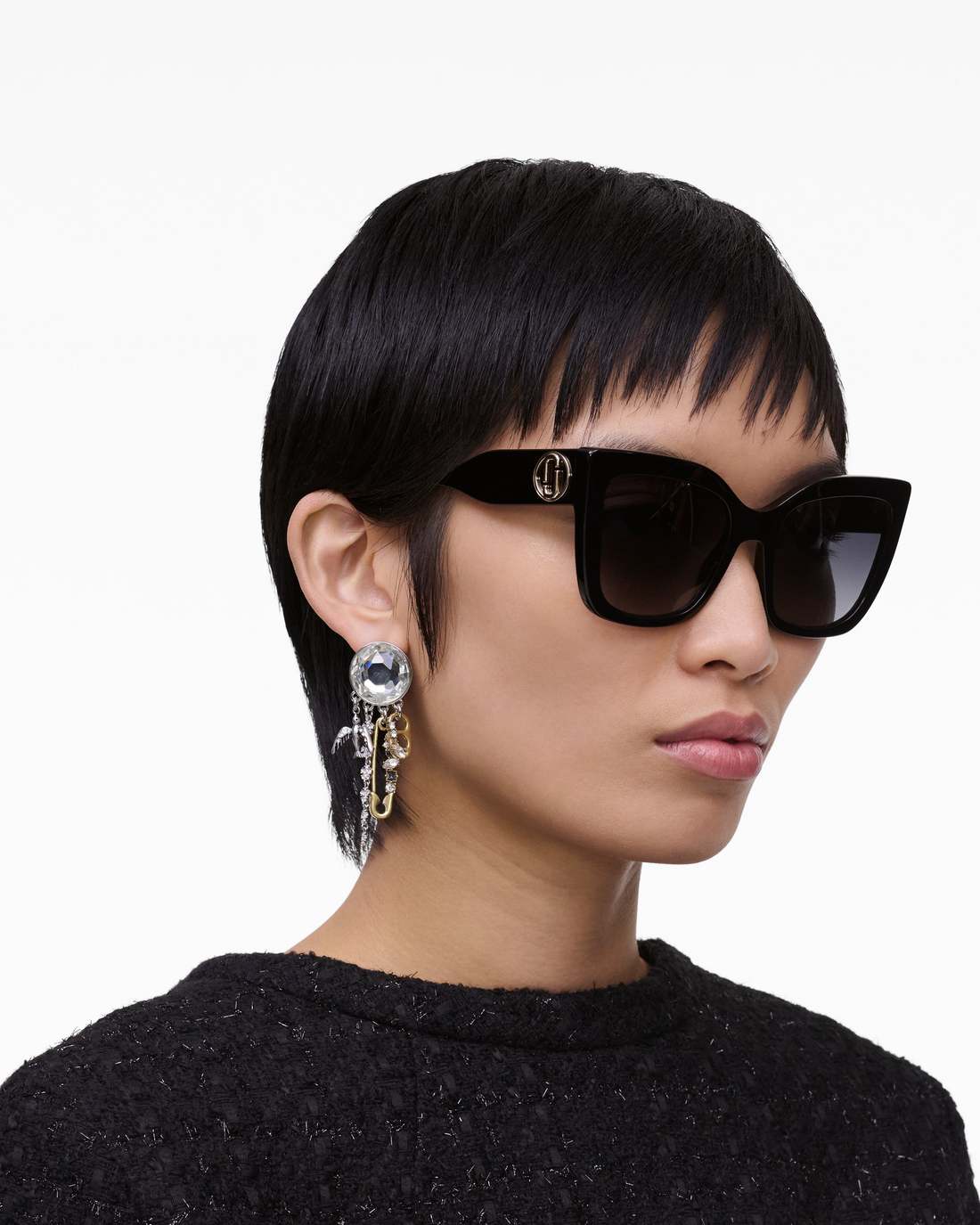 The J Marc Square Sunglasses Black Marc Jacobs