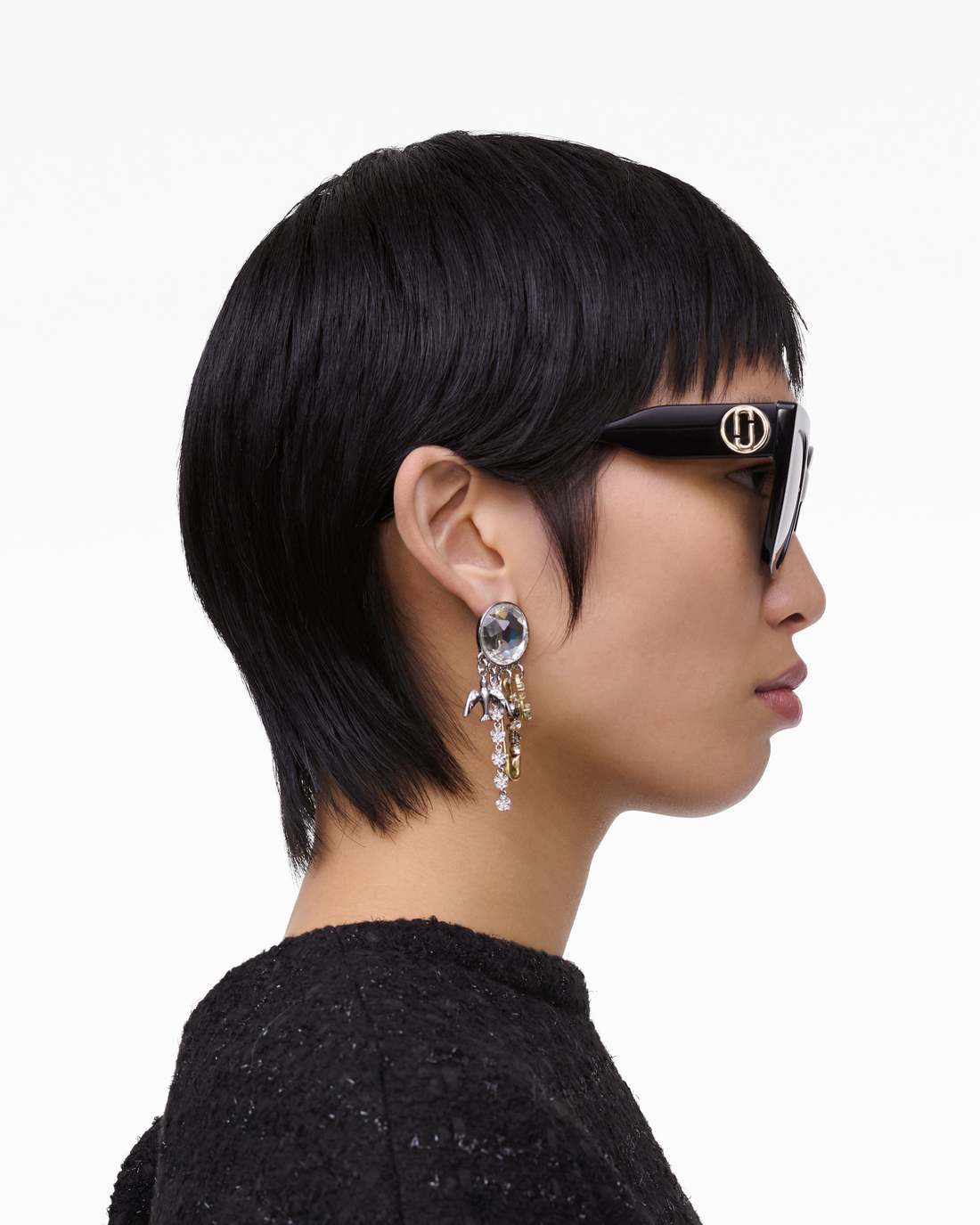 The J Marc Square Sunglasses Black Marc Jacobs