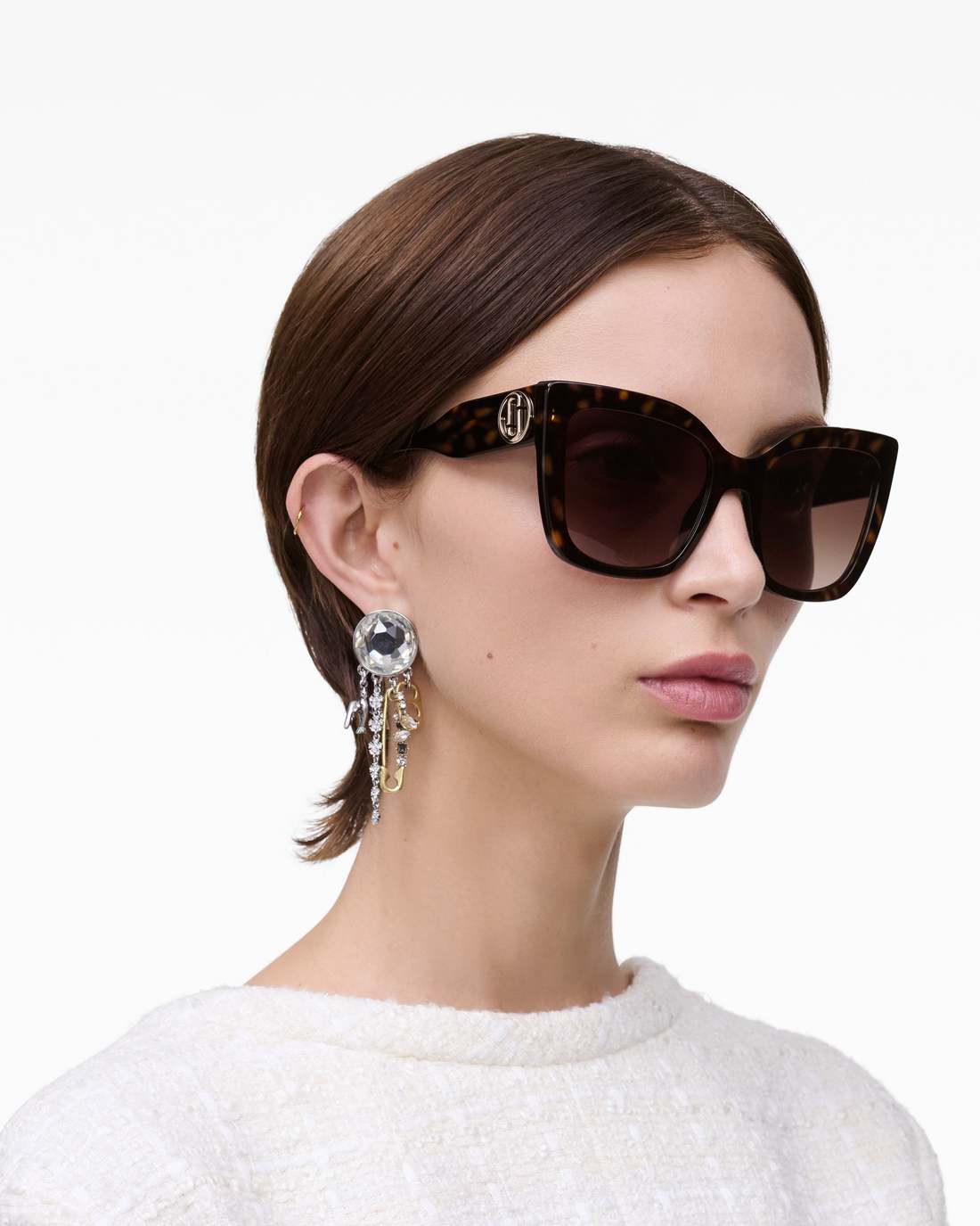 The J Marc Square Sunglasses Havana Marc Jacobs