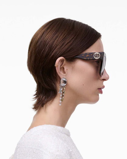 The J Marc Square Sunglasses Havana Marc Jacobs