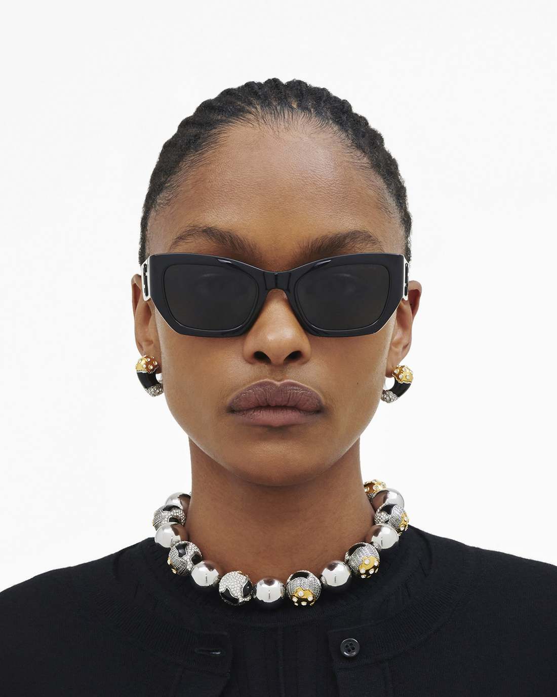 The J Marc Square Cat Eye Sunglasses Black Marc Jacobs