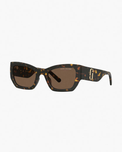 The J Marc Square Cat Eye Sunglasses Havana Marc Jacobs