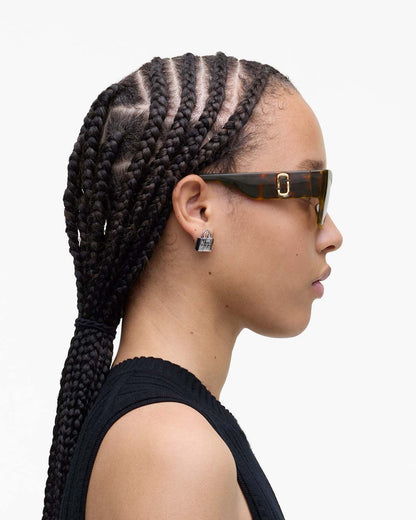 The J Marc Square Cat Eye Sunglasses Havana Marc Jacobs
