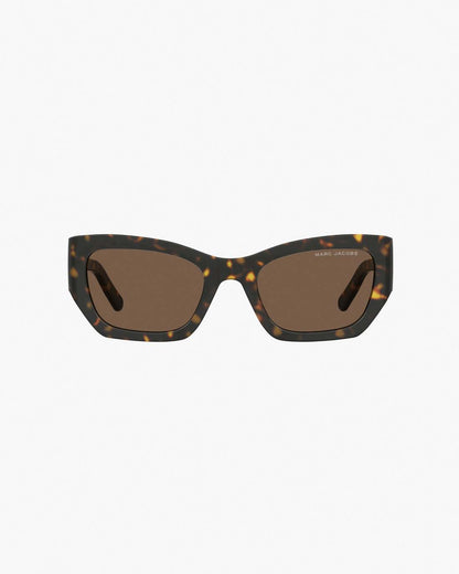 The J Marc Square Cat Eye Sunglasses Havana Marc Jacobs
