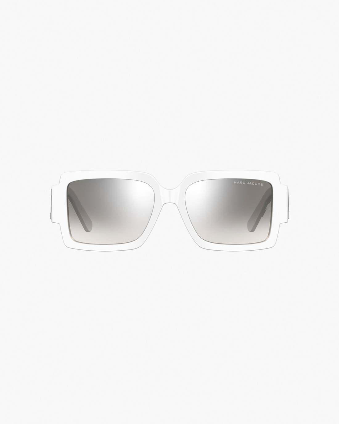 The Bold Logo Square Mirrored Sunglasses White/Grey Marc Jacobs