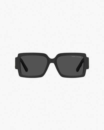 The Bold Logo Square Sunglasses Black/White Marc Jacobs