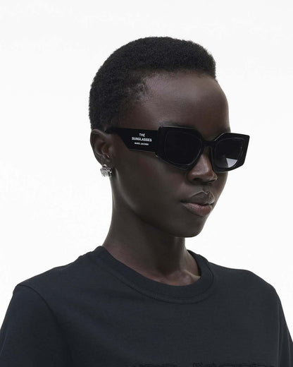 The Square Cat Eye Sunglasses Black Marc Jacobs