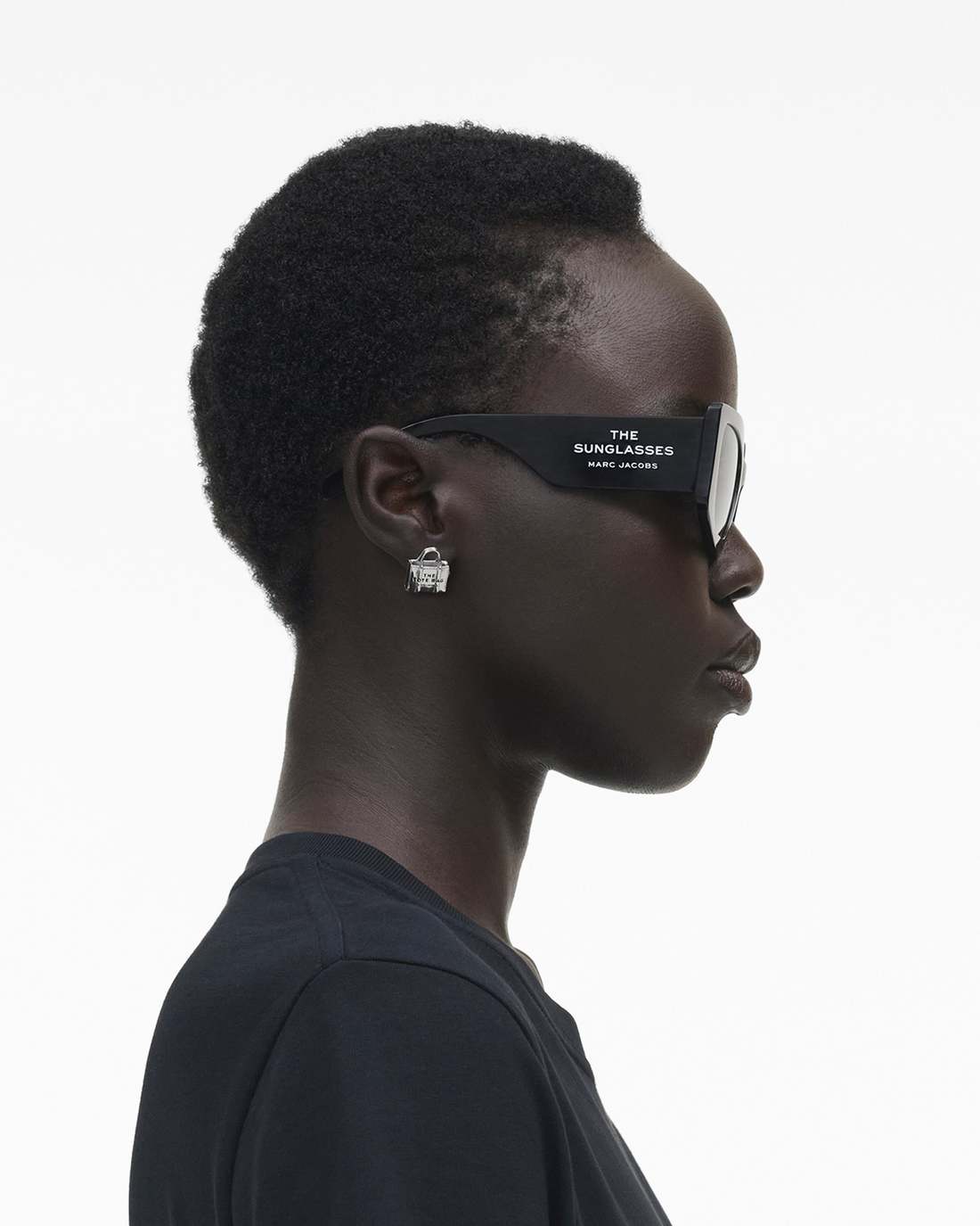The Square Cat Eye Sunglasses Black Marc Jacobs