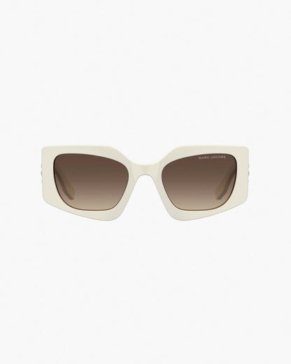 The Square Cat Eye Sunglasses Ivory Marc Jacobs