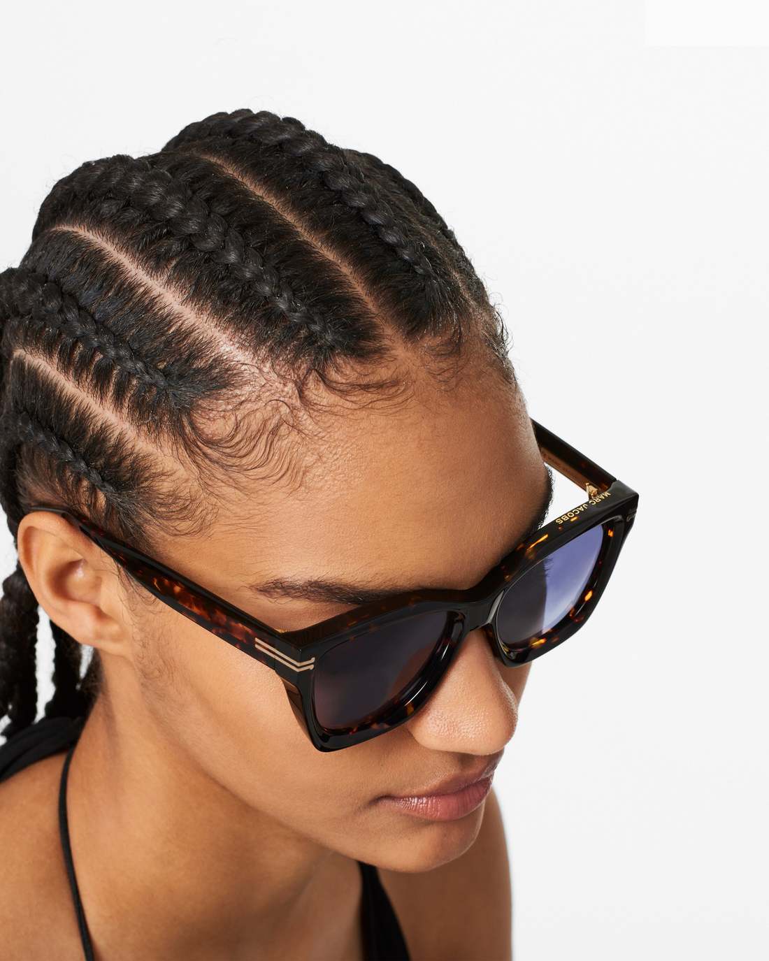 Icon Edge Oversized Square Sunglasses Havana Marc Jacobs