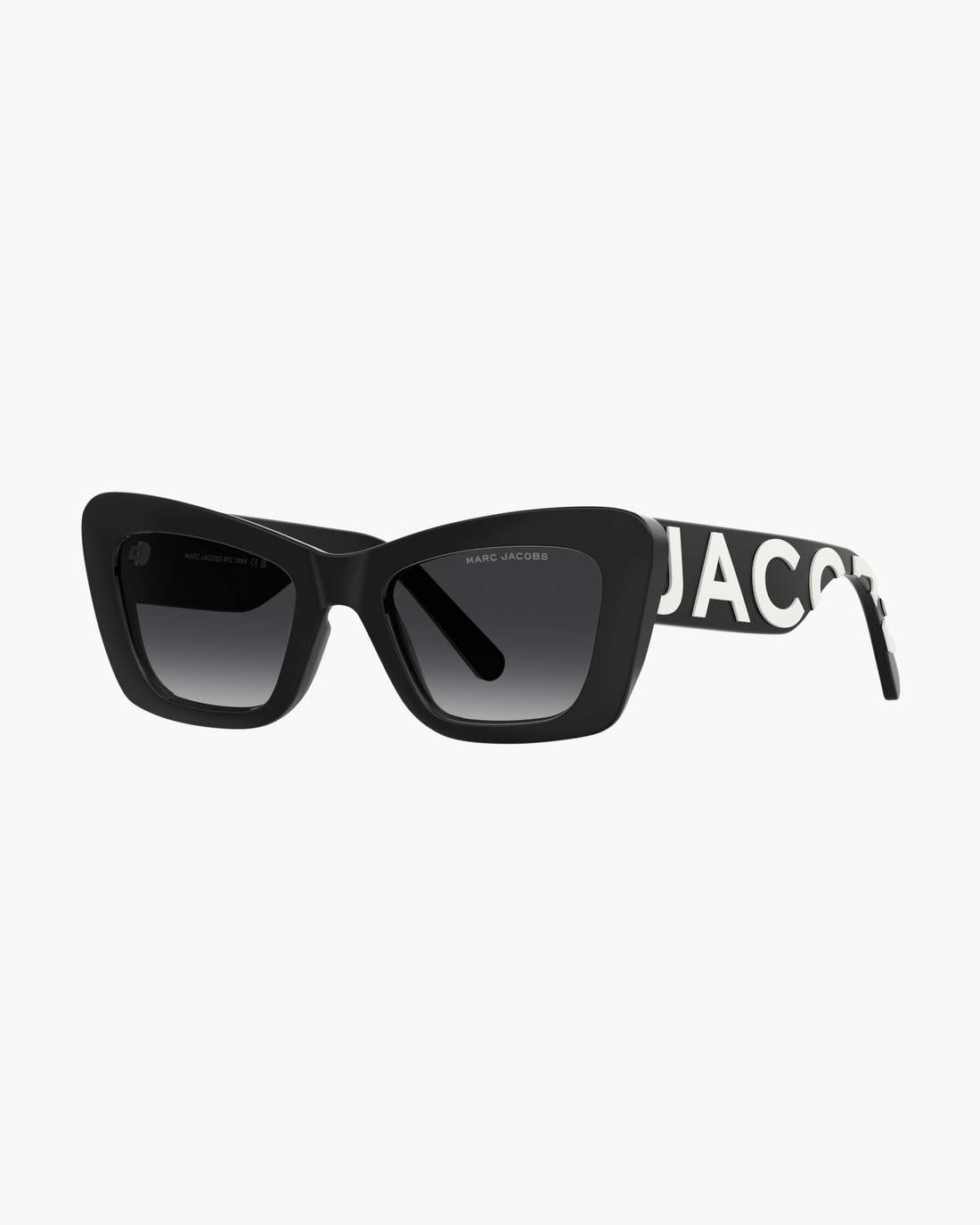 The Bold Logo Cat Eye Sunglasses Black/White Marc Jacobs