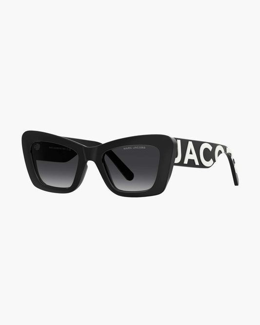 The Bold Logo Cat Eye Sunglasses Black/White Marc Jacobs