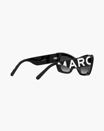 The Bold Logo Cat Eye Sunglasses Black/White Marc Jacobs