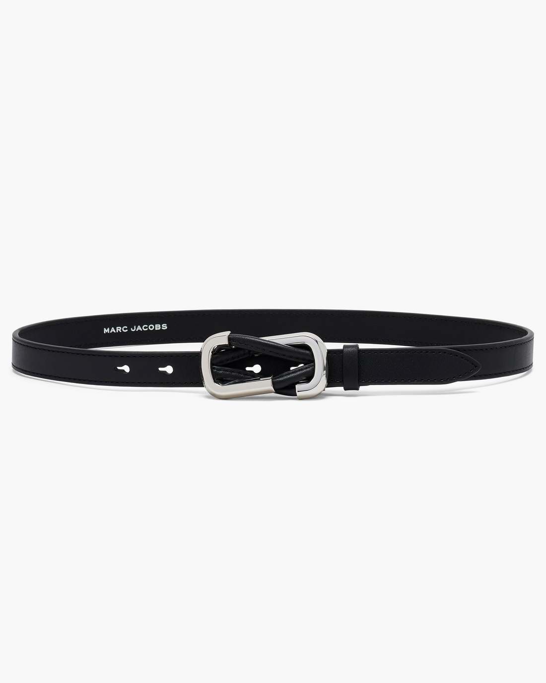 The Dual Belt Black/Silver Marc Jacobs