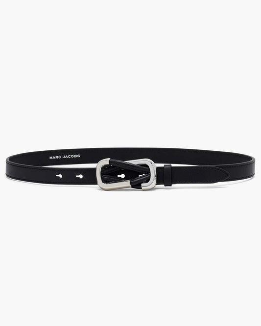 The Dual Belt Black/Silver Marc Jacobs