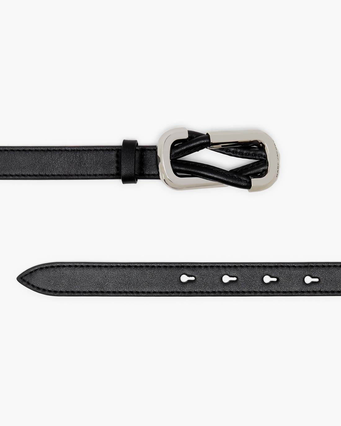 The Dual Belt Black/Silver Marc Jacobs