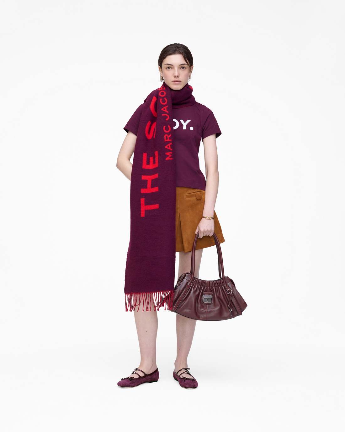The Scarf Dark Plum Marc Jacobs