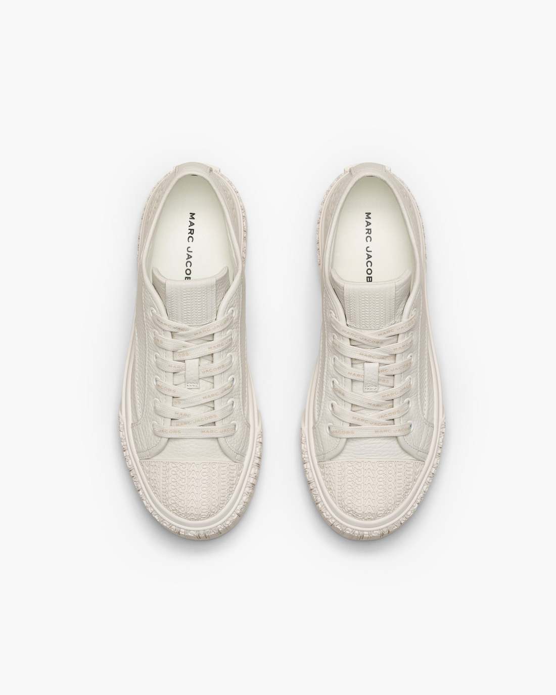 The Leather Sneaker Cotton White Marc Jacobs