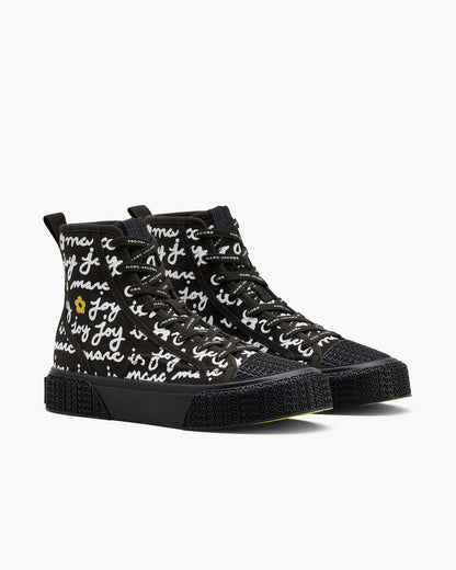 The Marc Is Joy Canvas Sneaker Black Multi Marc Jacobs
