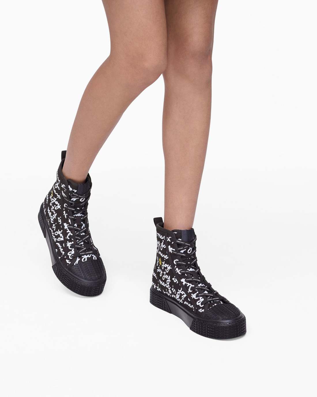 The Marc Is Joy Canvas Sneaker Black Multi Marc Jacobs