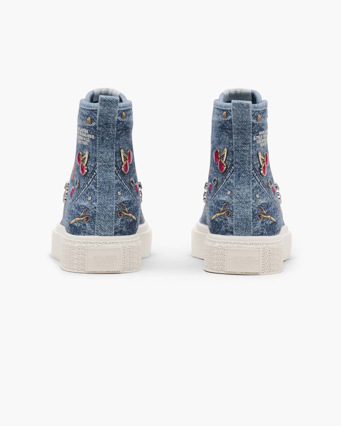 The Trinket Charm High Top Sneaker Medium Wash Multi Marc Jacobs
