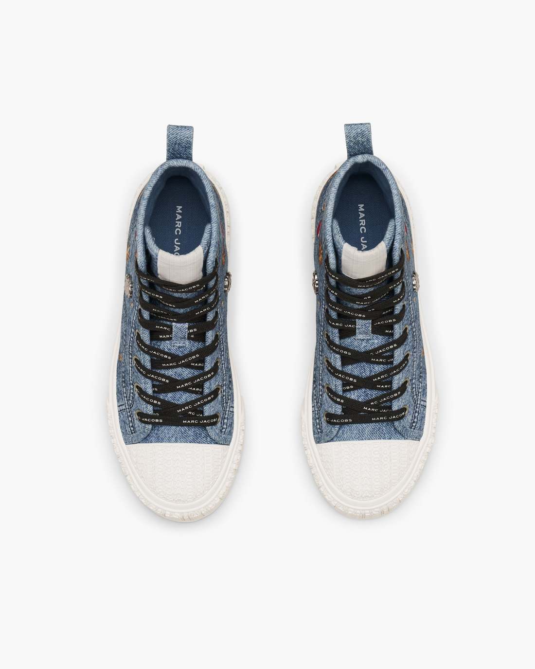 The Trinket Charm High Top Sneaker Medium Wash Multi Marc Jacobs
