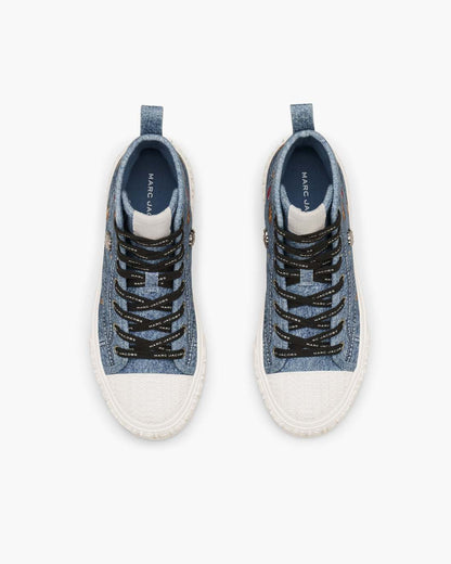 The Trinket Charm High Top Sneaker Medium Wash Multi Marc Jacobs