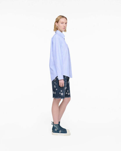 The Sequin Daisy Denim High Top Sneaker Vintage Indigo Marc Jacobs