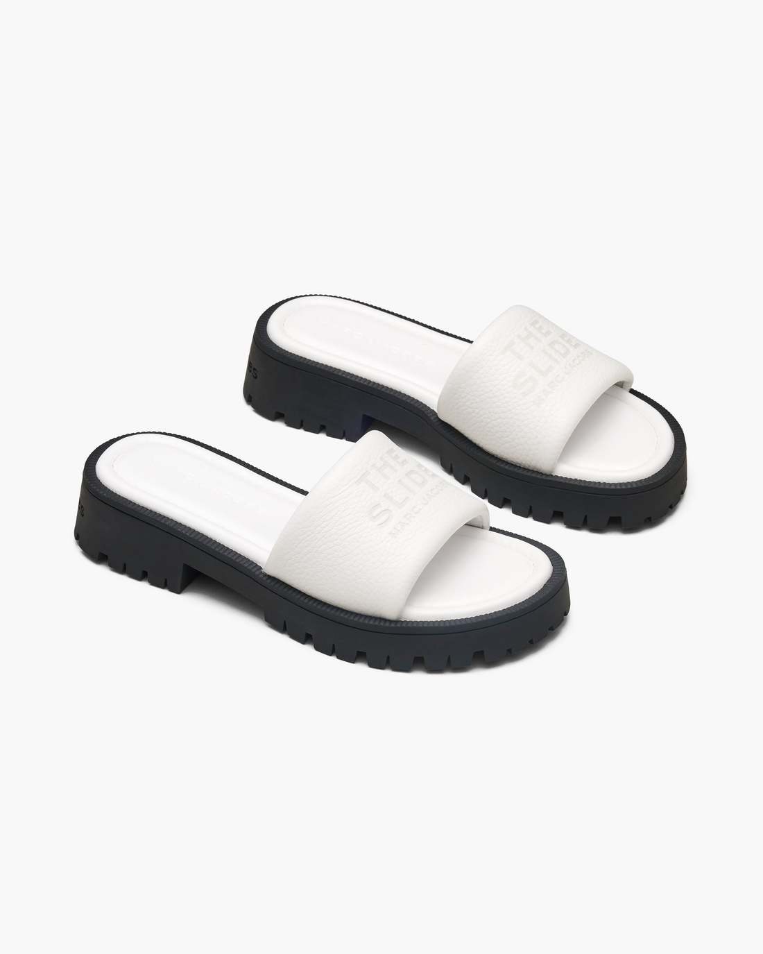 The Lug Sole Slide Bright White Marc Jacobs
